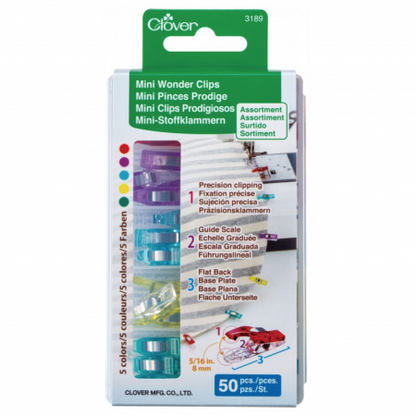 Mini Wonder Clips Assorted 50 pcs