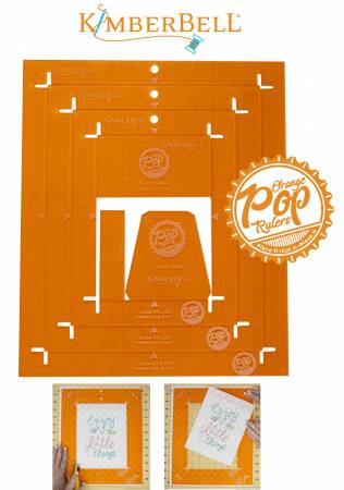 Kimberbell Orange POP ruler sets