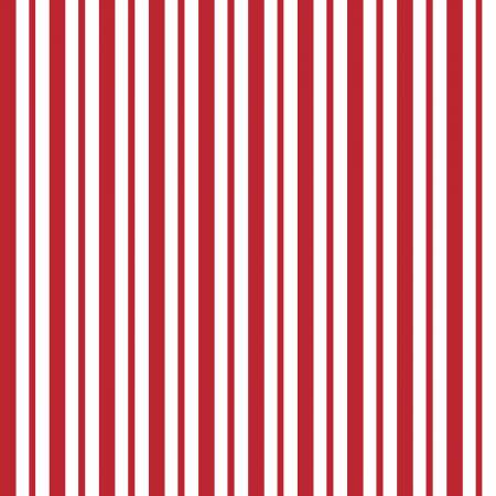 Red Mini Awning Stripe # 8249M-R