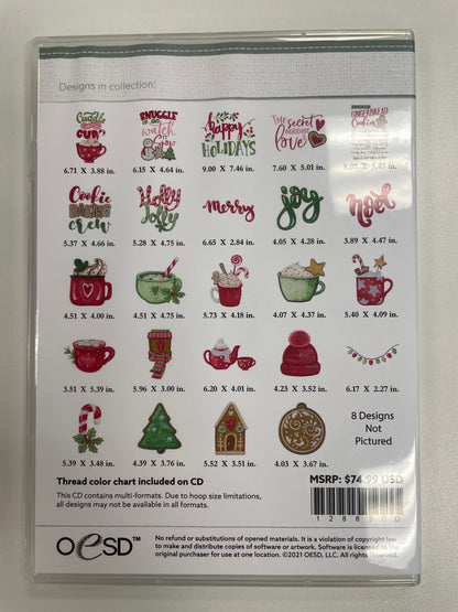OESD Holiday 2021 Warm, Cozy Greetings, or Embroidery Designs