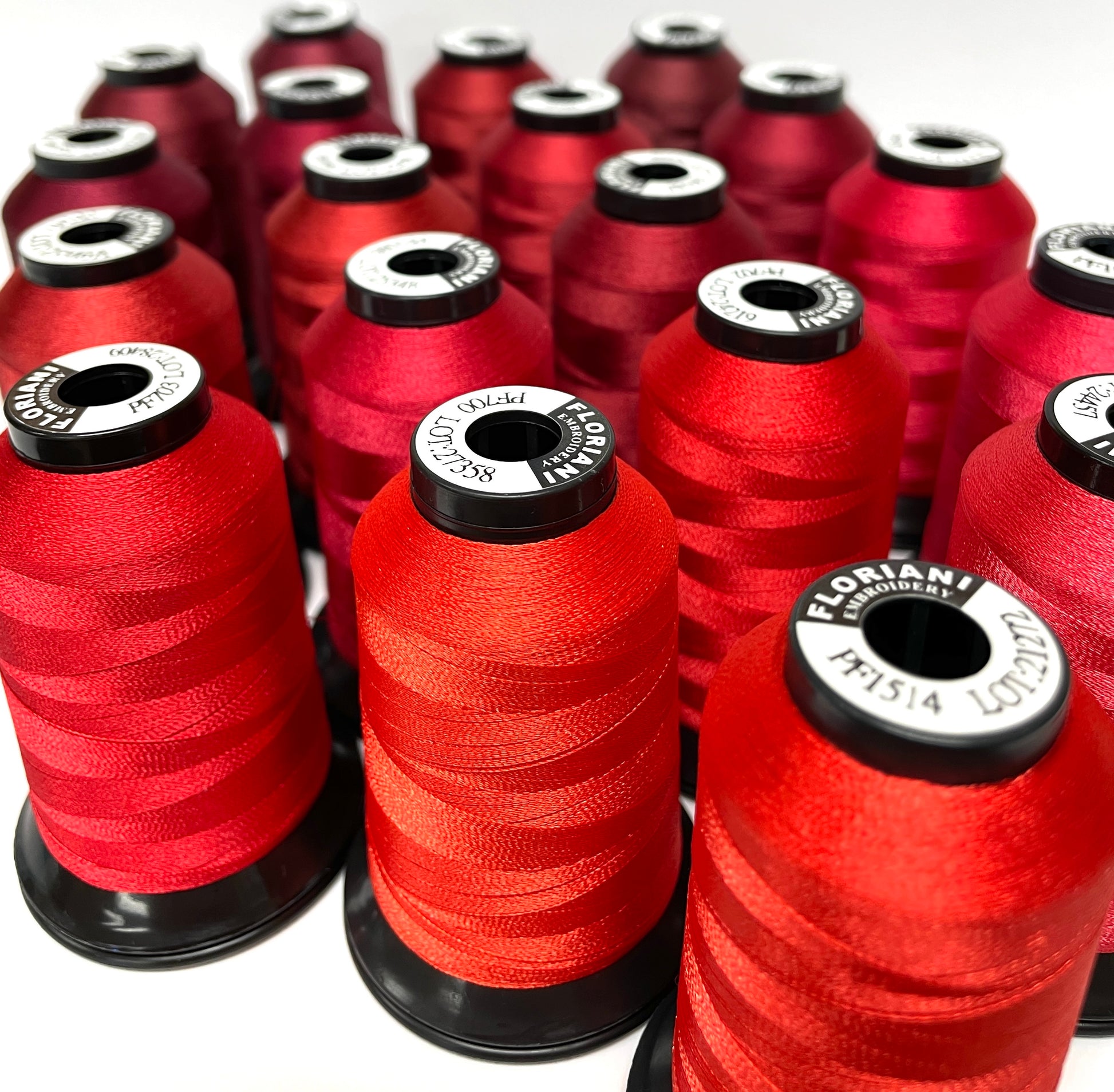 Floriani Fire Engine Red embroidery thread (LGPF0702)- Moore's Sewing