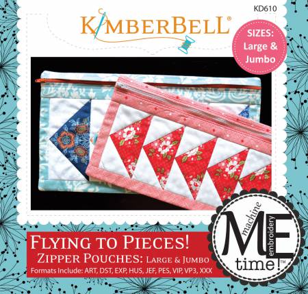 ME time! Flying to Pieces! zipper Pouches -Discontinued Limited Stock