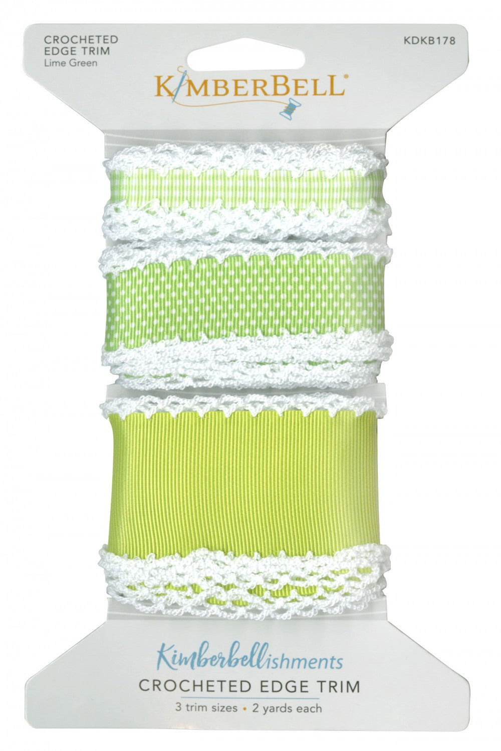 Lime Green Corcheted Edge Ribbon