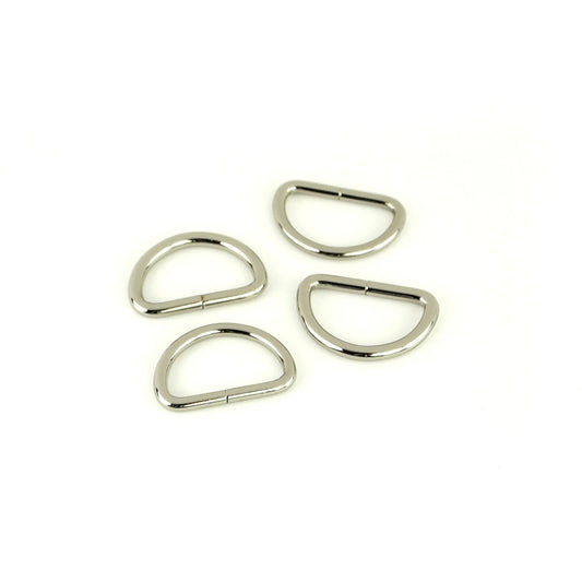 Sallie Tomato 1 Inch Silver D-Rings