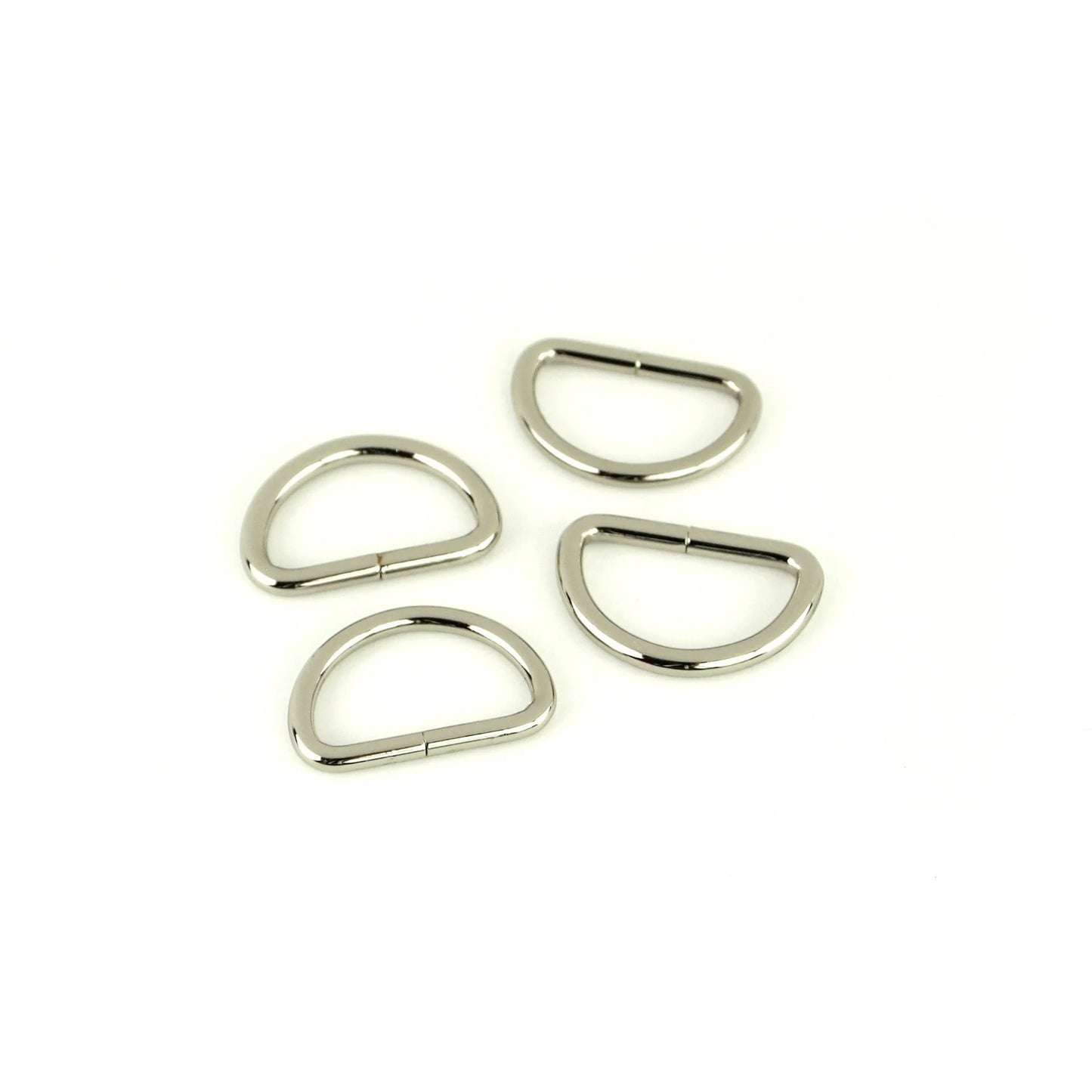 Sallie Tomato 1 Inch Silver D-Rings