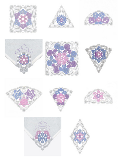 OESD, Winter Buildable Doilies & Napkins