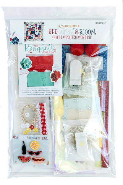KimberBell: Red, White & Bloom Quilt