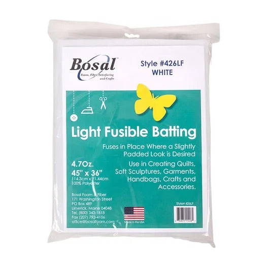 Bosal Light Fusible Batting