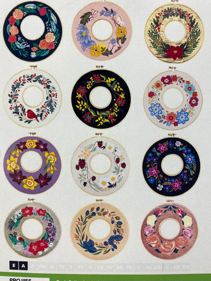 Double Wooden Hoop Wreaths by Anita Goodesign