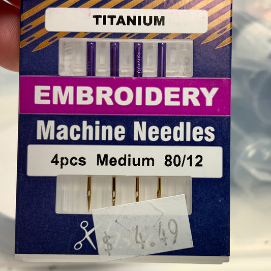Klasse’ Embroidery Needles Titanium 80/12