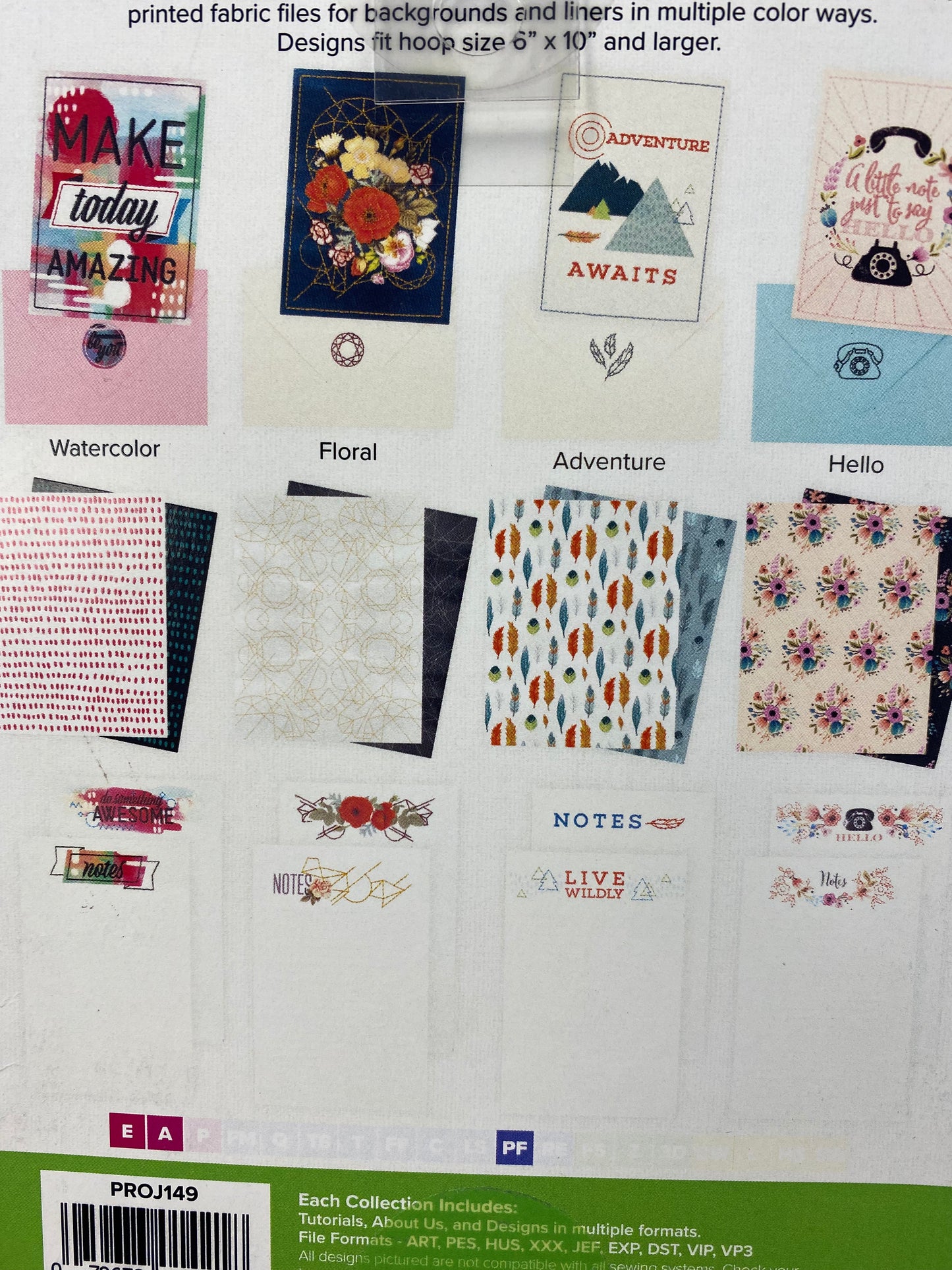 Printed Fabric Stationery by Anita Goodesign