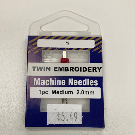 Klasse Twin Embroidery Needle 75 2.0mm