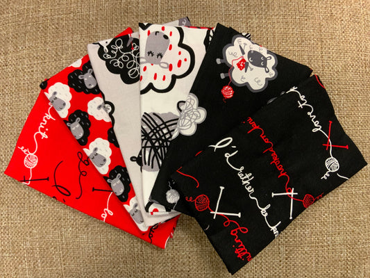 Knitting 6 Fat Quarter Bundle