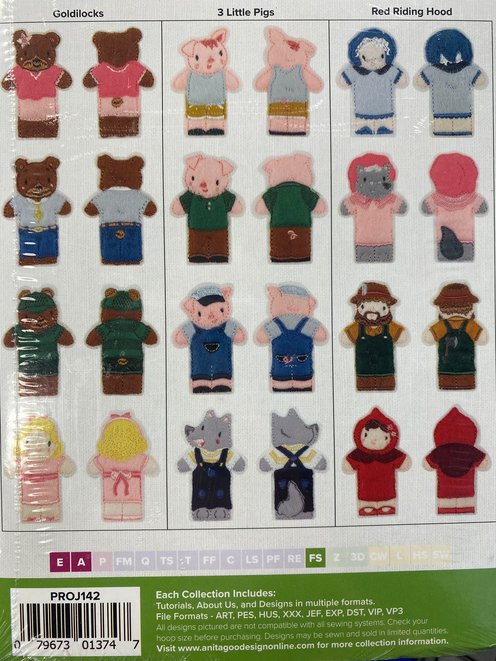 Fairy Tale Finger Puppets by Anita Goodesign – Leabu Sewing Center