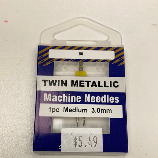 Klasse Twin Metallic Needle 80 3.0mm