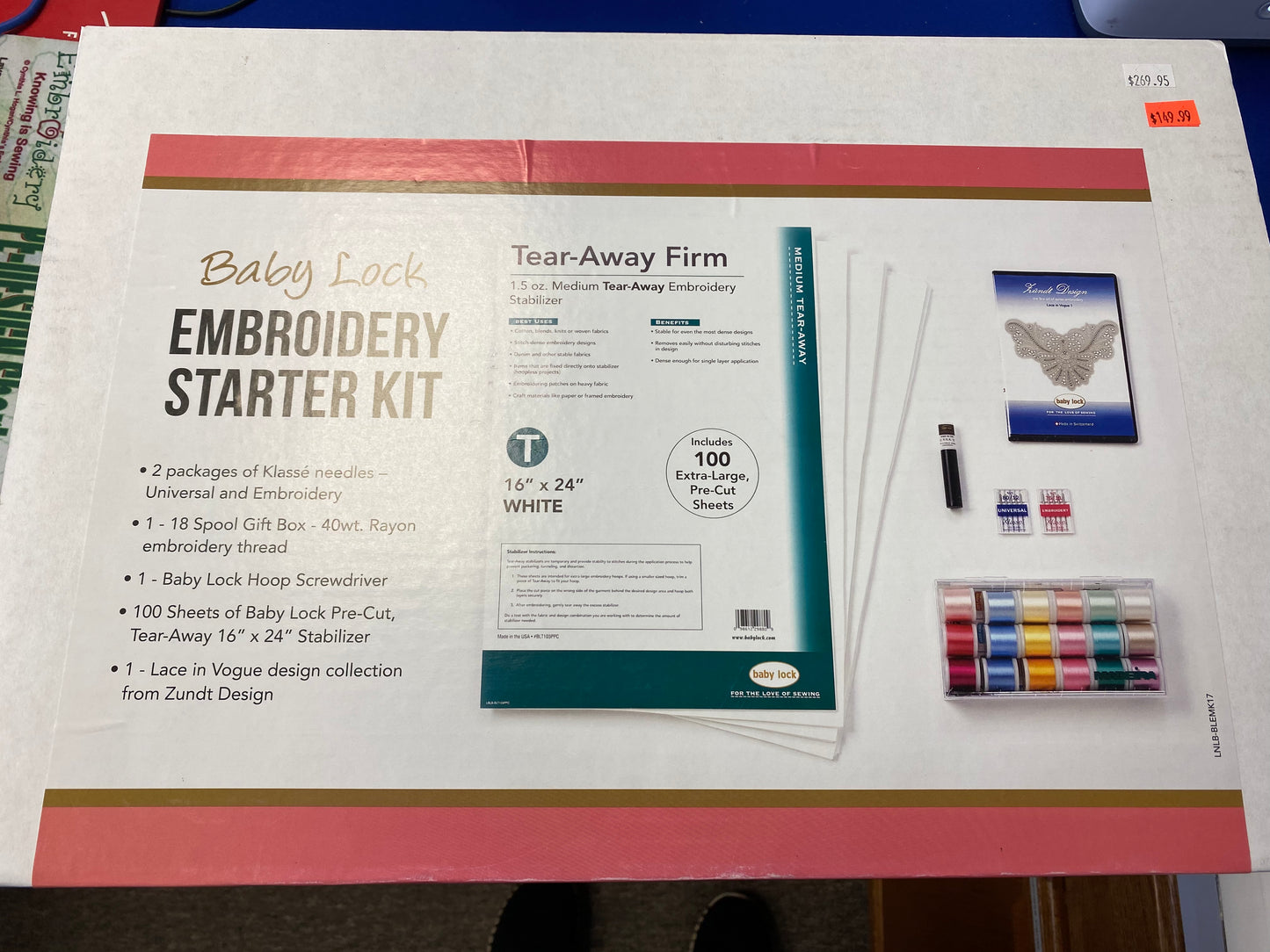 Baby Lock Embroidery Starter Kit