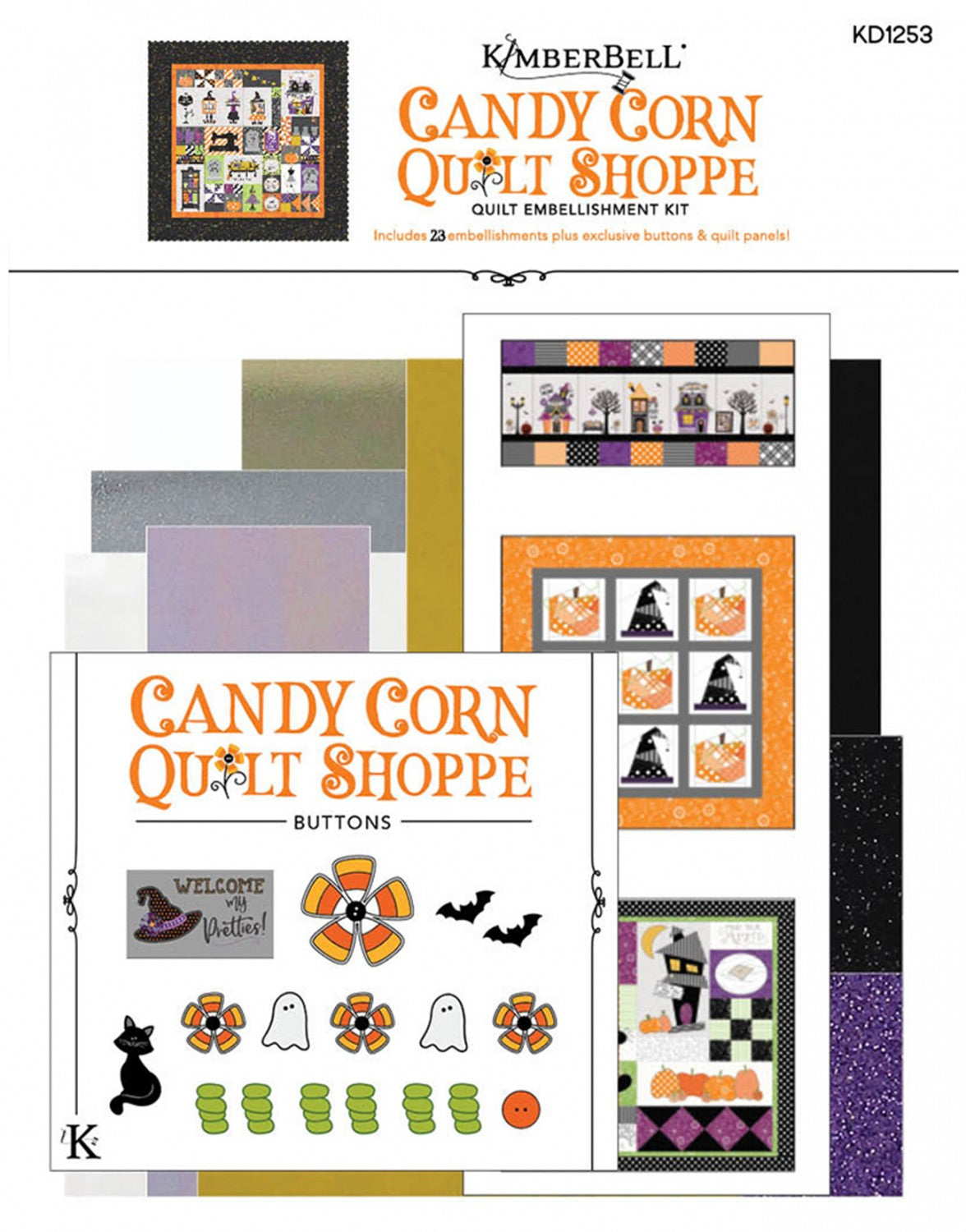 Candy Corn Quilt Shoppe: Bundle, Embellishment Kit, Pattern