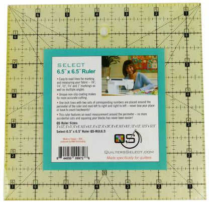 Quilters Select Non-Slip Rulers, Various sizes