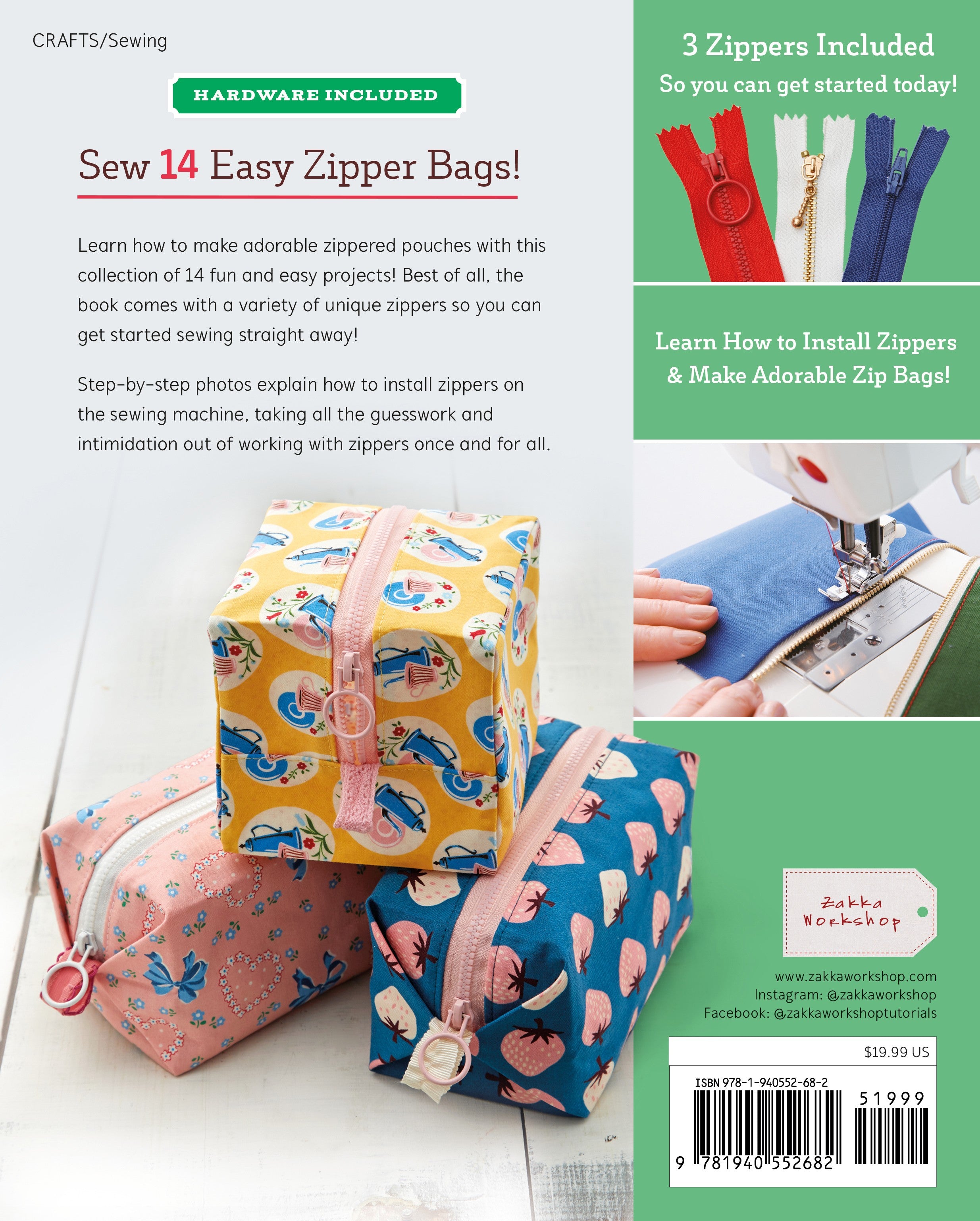 Easy zipper online bag