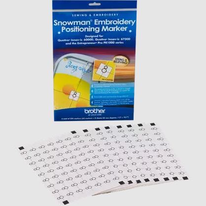 Snowman Embroidery Positioning Stickers – Leabu Sewing Center Snowman Embroidery Positioning Stickers – Leabu Sewing Center