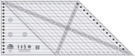 Creative Grids 45 Degree Diamond Dimensions Quilt Ruler