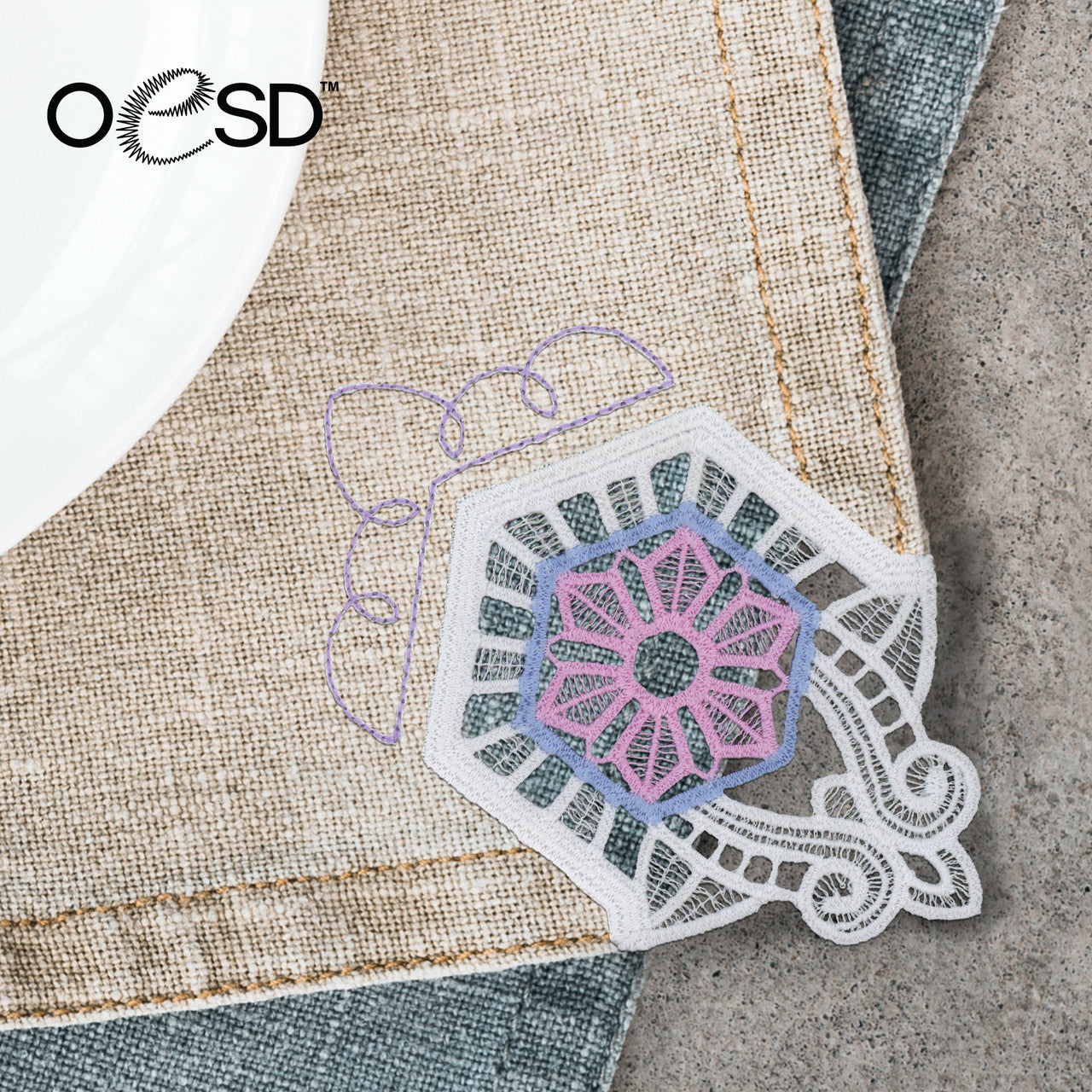 OESD, Winter Buildable Doilies & Napkins