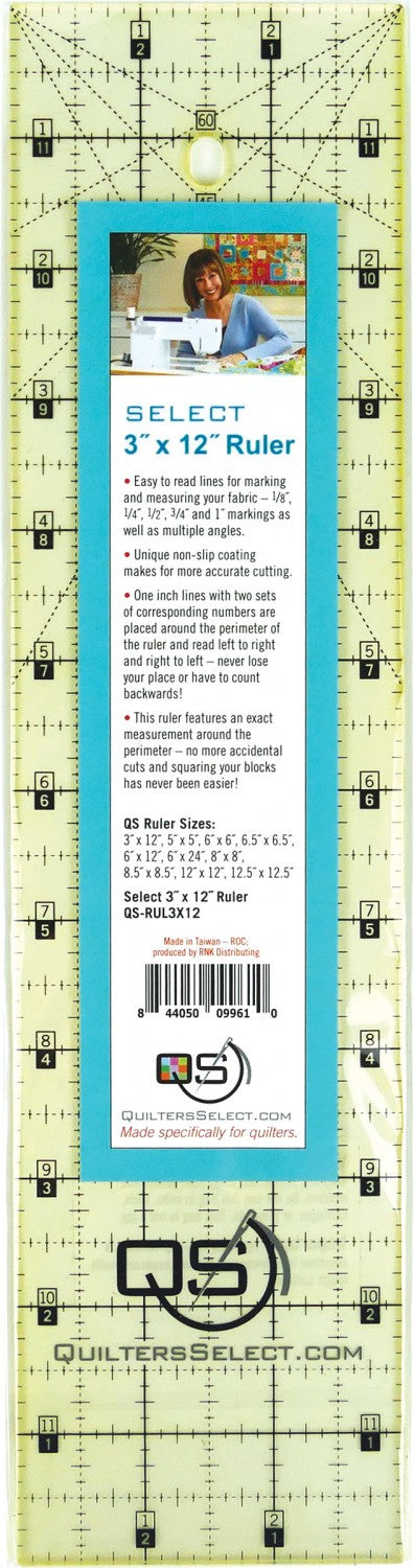 6 x 24 Ruler- Quilters Select Non-Slip 6 x 24 Ruler for Quilters