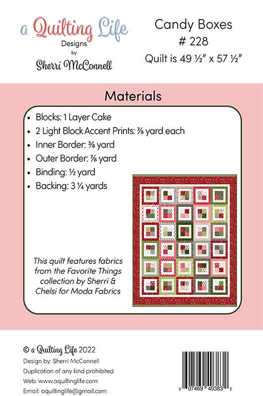 A Quilting Life, Candy Boxes Patterm