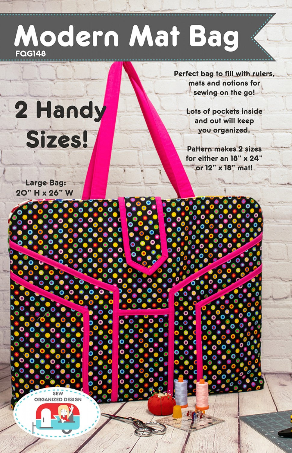 Modern Mat Bag Sewing Pattern