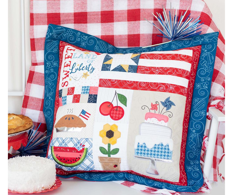Sweet Land of Liberty 22"x22" pillow or wall-hanging Fabric Kit