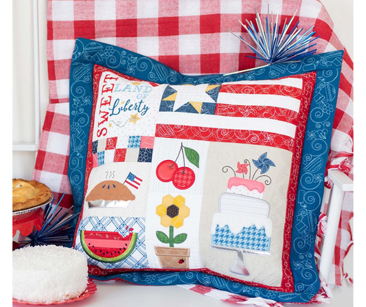 Sweet Land of Liberty 22"x22" pillow or wall-hanging Fabric Kit