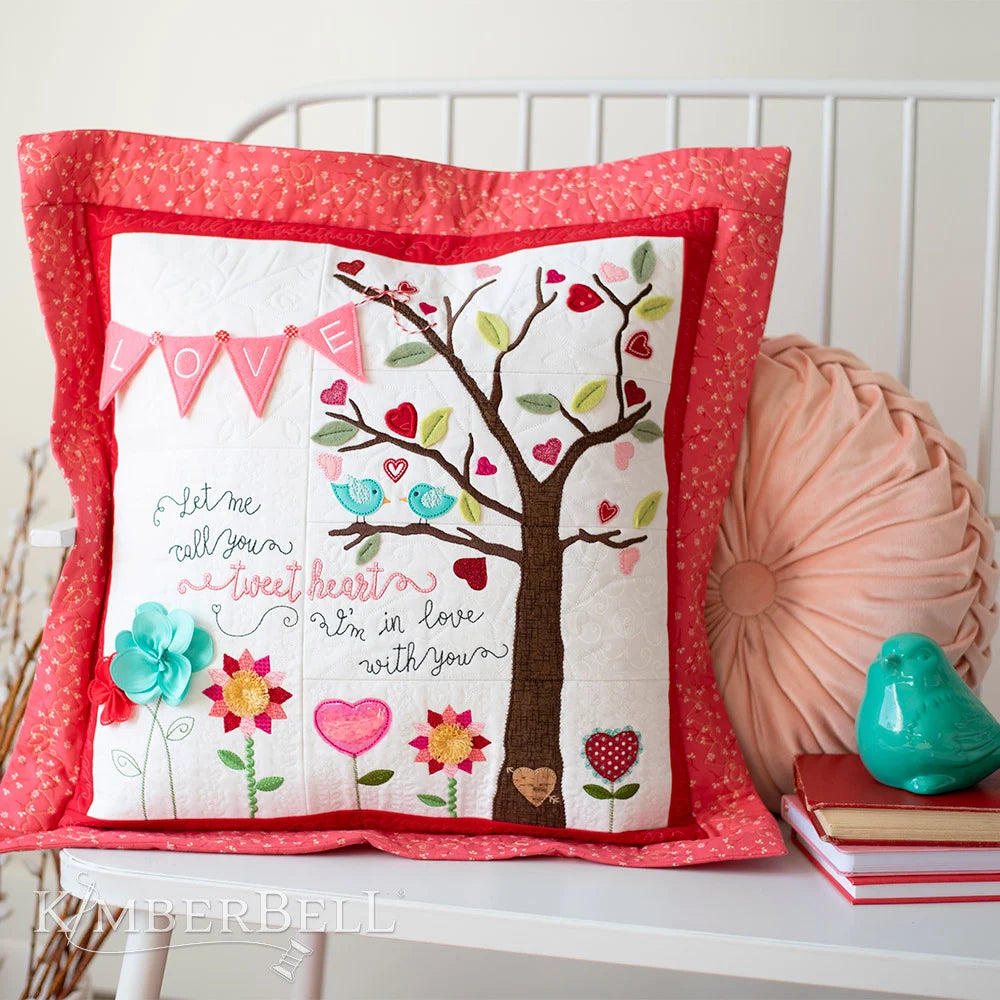 Let Me Call You Tweetheart Pillow Kit for Machine Embroidery